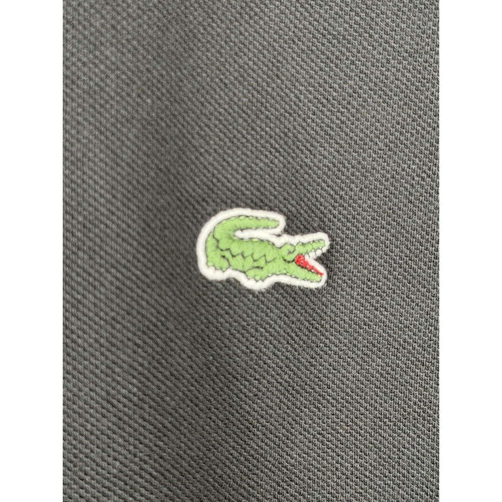 Lacoste Classic Fit Black Polo Shirt XXL Cisco Avnet Be Impactful 100% Cotton - Picture 9 of 14